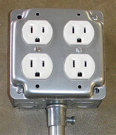 duplex junction box|duplex receptacle outlet box.